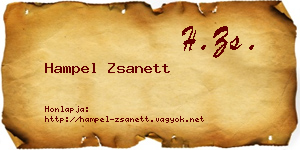 Hampel Zsanett névjegykártya